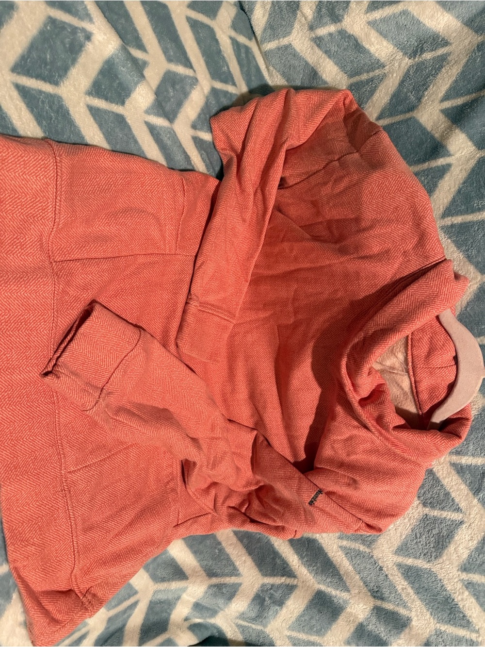 Columbia Coral Pink Hooded Pullover Sweater